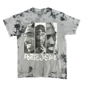 Philco's Poetic Justice Gray Tie Dyed Short Sleeve T-Shirt Unisex Mens Small